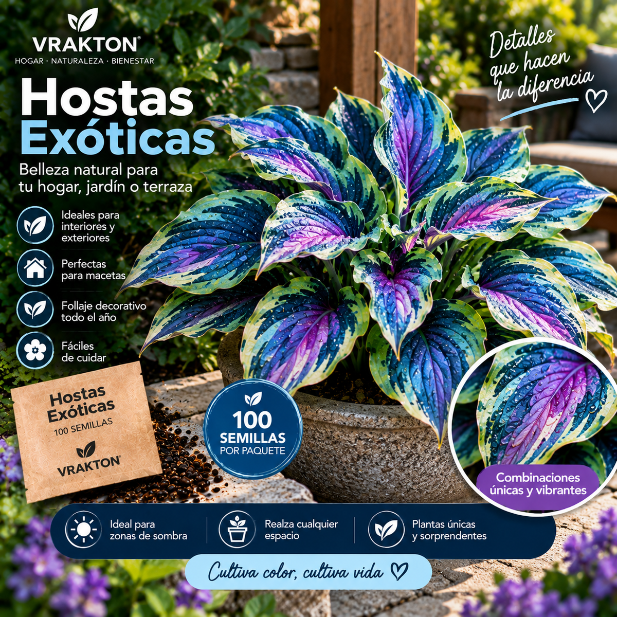 Semillas de Hostas Exóticas