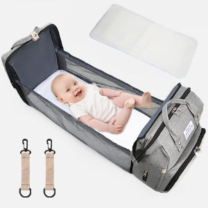 Mochila Pañalera 3 en 1 con Cuna Portátil